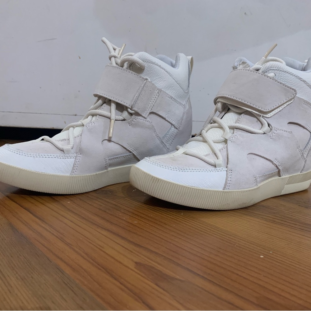 Sorel Women's Wedge Sneakers - White and Cream